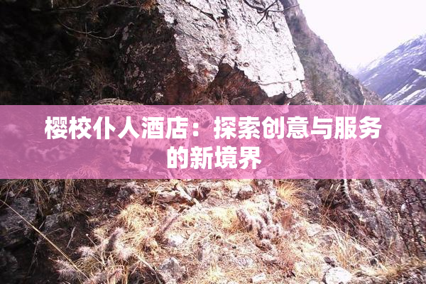 樱校仆人酒店：探索创意与服务的新境界