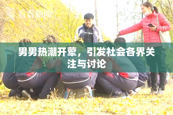 男男热潮开荤，引发社会各界关注与讨论
