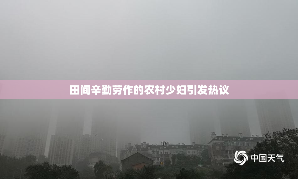 田间辛勤劳作的农村少妇引发热议