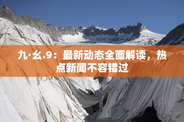 九·幺.9：最新动态全面解读，热点新闻不容错过