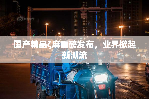 国产精品ζ麻重磅发布，业界掀起新潮流