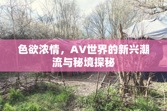 色欲浓情，AV世界的新兴潮流与秘境探秘