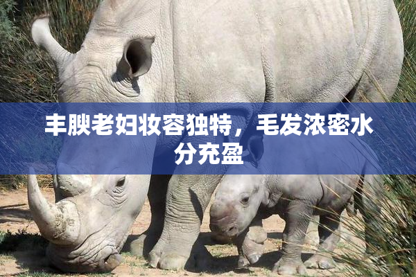 丰腴老妇妆容独特，毛发浓密水分充盈