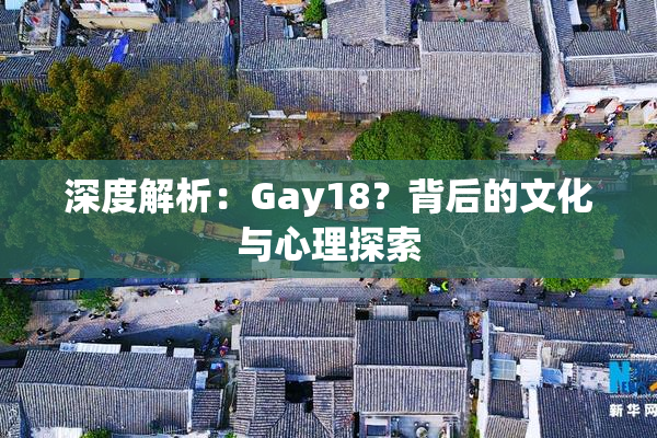 深度解析：Gay18？背后的文化与心理探索