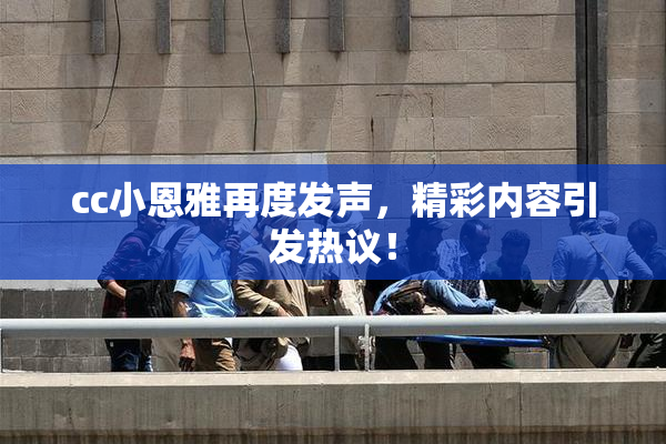 cc小恩雅再度发声，精彩内容引发热议！