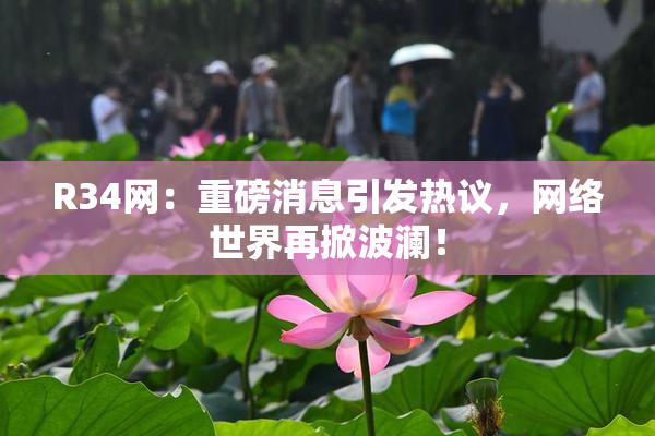 R34网：重磅消息引发热议，网络世界再掀波澜！