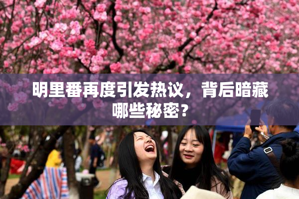 明里番再度引发热议，背后暗藏哪些秘密？