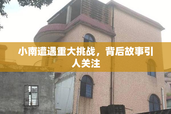 小南遭遇重大挑战，背后故事引人关注
