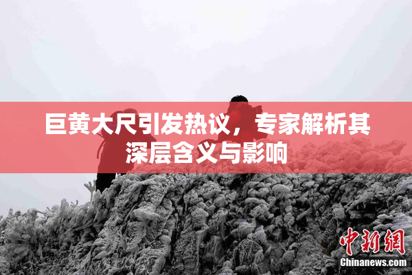 巨黄大尺引发热议，专家解析其深层含义与影响
