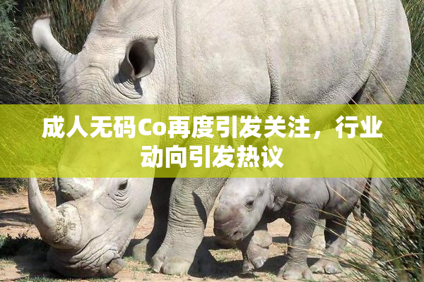 成人无码Co再度引发关注，行业动向引发热议