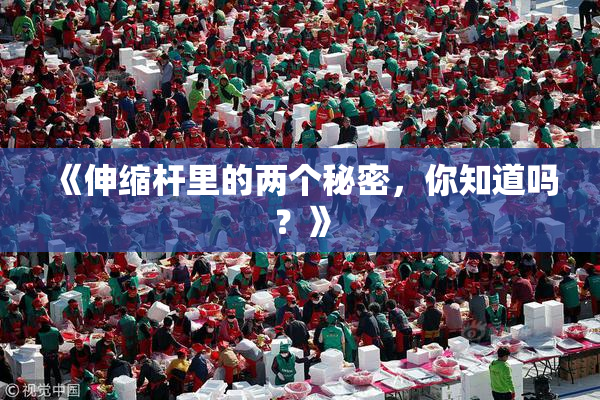 《伸缩杆里的两个秘密，你知道吗？》
