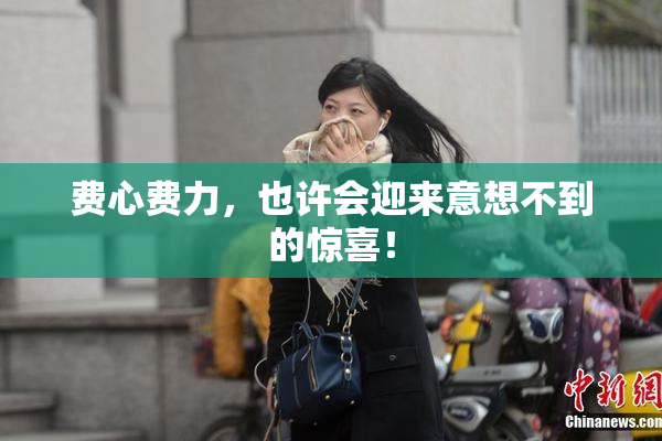 费心费力，也许会迎来意想不到的惊喜！