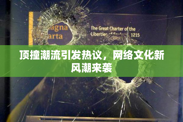 顶撞潮流引发热议，网络文化新风潮来袭