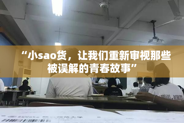 “小sao货，让我们重新审视那些被误解的青春故事”