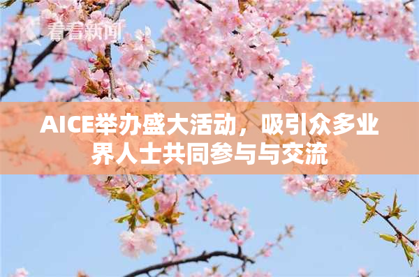 AICE举办盛大活动，吸引众多业界人士共同参与与交流