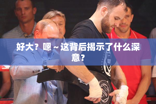 好大？嗯～这背后揭示了什么深意？