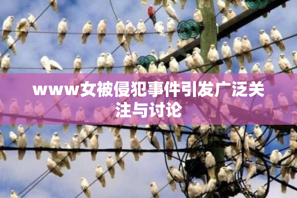 www女被侵犯事件引发广泛关注与讨论