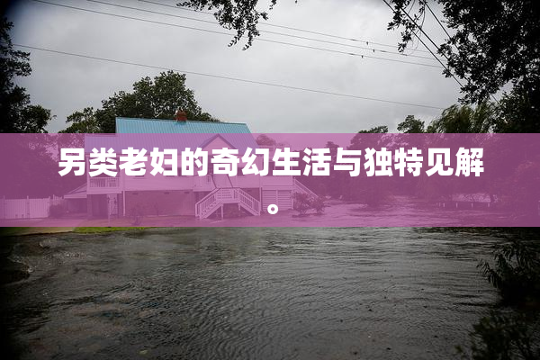 另类老妇的奇幻生活与独特见解。