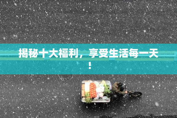 揭秘十大福利，享受生活每一天！