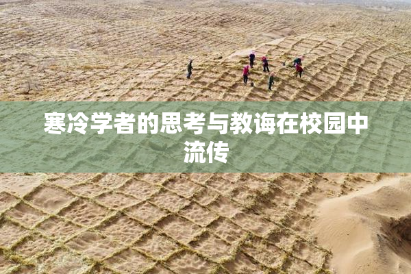 寒冷学者的思考与教诲在校园中流传