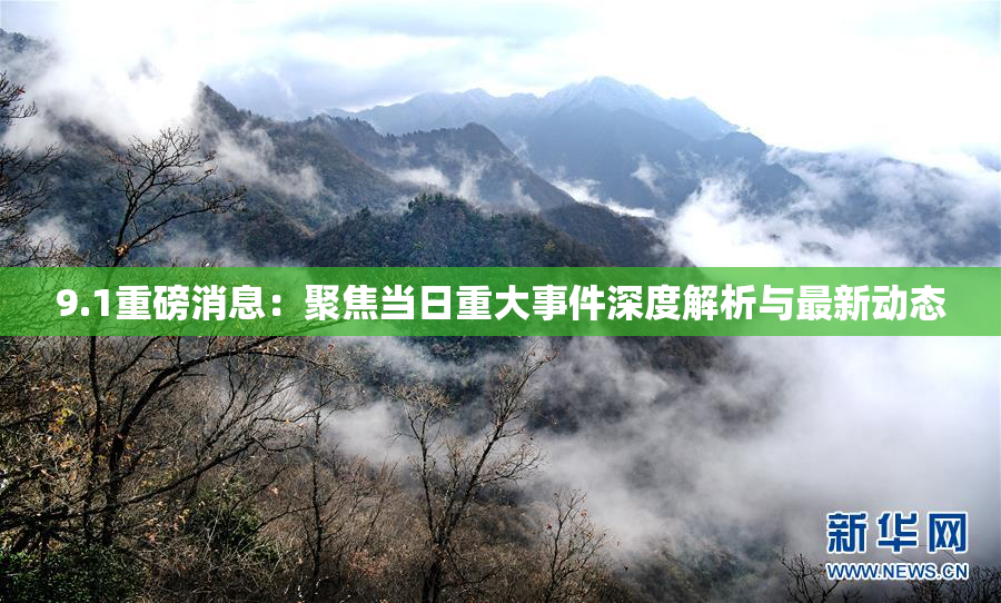 9.1重磅消息：聚焦当日重大事件深度解析与最新动态