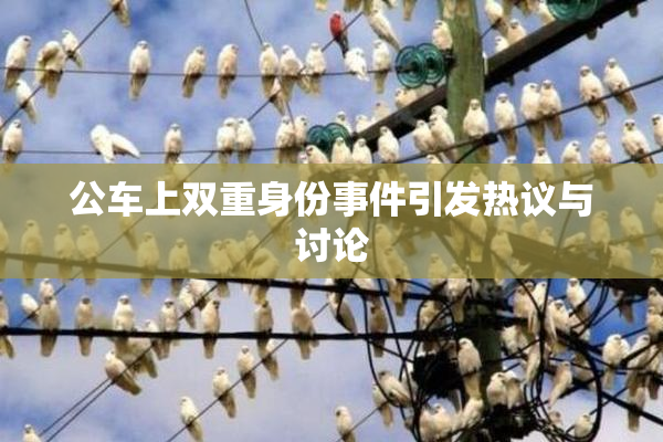 公车上双重身份事件引发热议与讨论