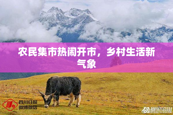 农民集市热闹开市，乡村生活新气象