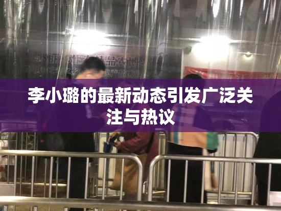 李小璐的最新动态引发广泛关注与热议