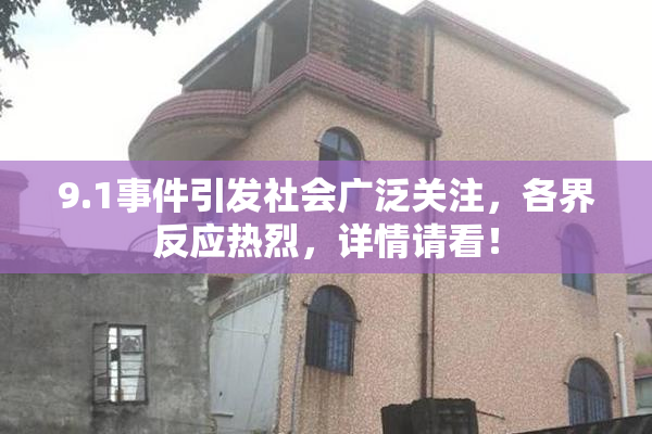 9.1事件引发社会广泛关注，各界反应热烈，详情请看！