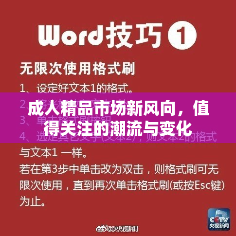 成人精品市场新风向，值得关注的潮流与变化