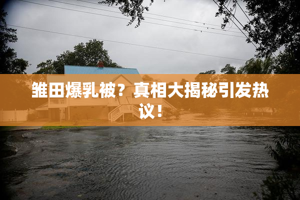 雏田爆乳被？真相大揭秘引发热议！