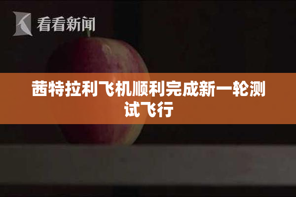 茜特拉利飞机顺利完成新一轮测试飞行