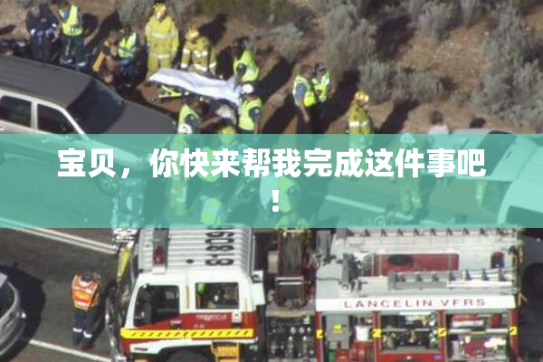 宝贝，你快来帮我完成这件事吧！