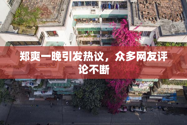 郑爽一晚引发热议，众多网友评论不断