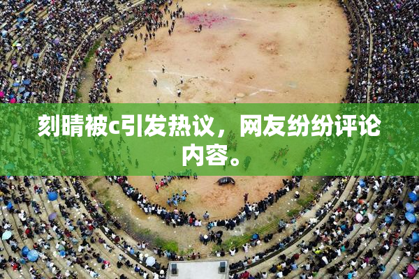 刻晴被c引发热议，网友纷纷评论内容。