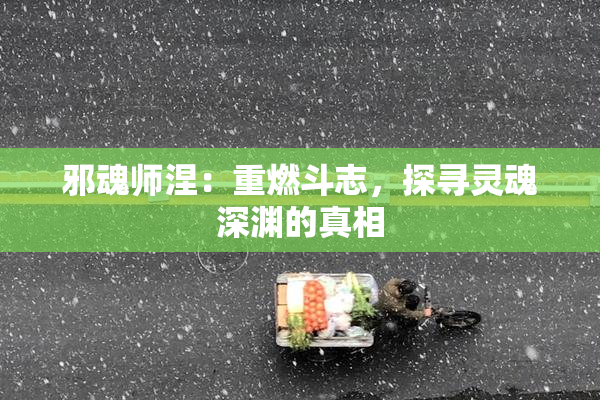 邪魂师涅：重燃斗志，探寻灵魂深渊的真相