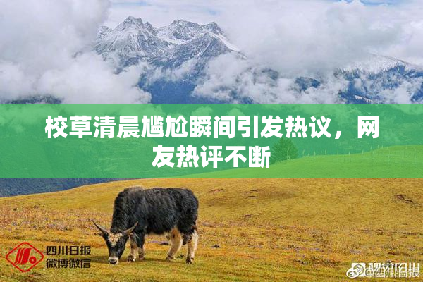 校草清晨尴尬瞬间引发热议，网友热评不断
