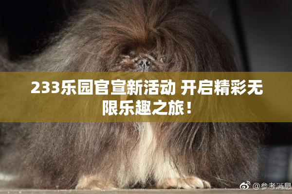 233乐园官宣新活动 开启精彩无限乐趣之旅！