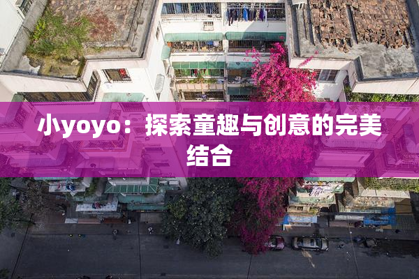 小yoyo：探索童趣与创意的完美结合