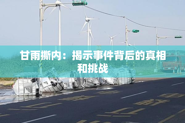 甘雨撕内：揭示事件背后的真相和挑战