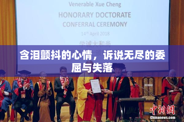 含泪颤抖的心情，诉说无尽的委屈与失落
