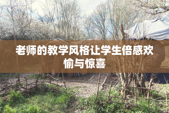 老师的教学风格让学生倍感欢愉与惊喜