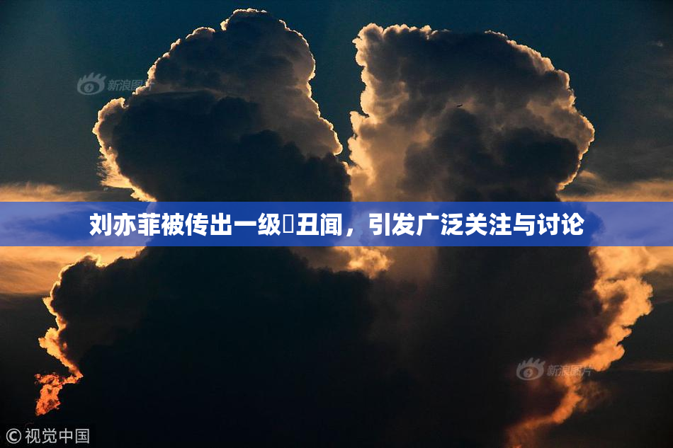 刘亦菲被传出一级婬丑闻，引发广泛关注与讨论