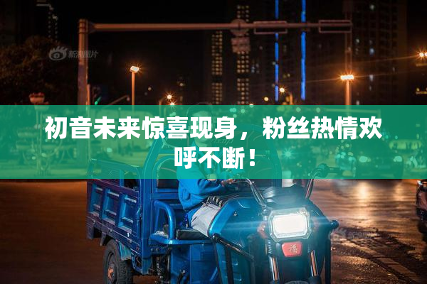 初音未来惊喜现身，粉丝热情欢呼不断！