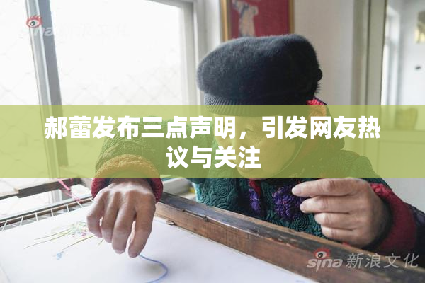 郝蕾发布三点声明，引发网友热议与关注