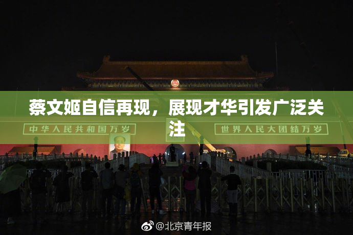 蔡文姬自信再现，展现才华引发广泛关注