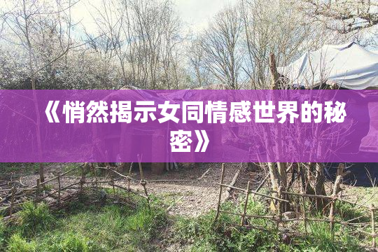 《悄然揭示女同情感世界的秘密》