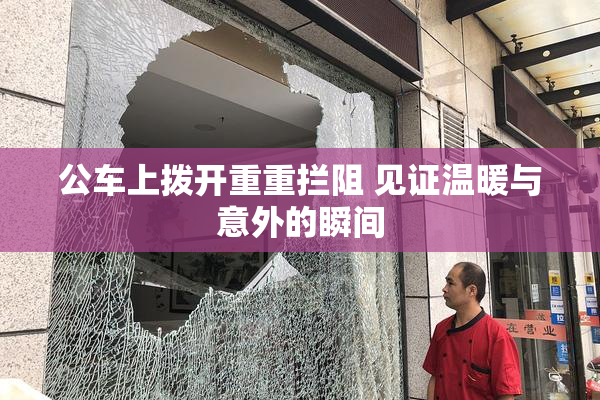公车上拨开重重拦阻 见证温暖与意外的瞬间