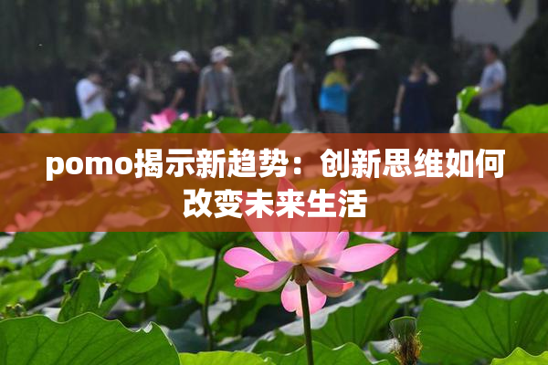 pomo揭示新趋势：创新思维如何改变未来生活