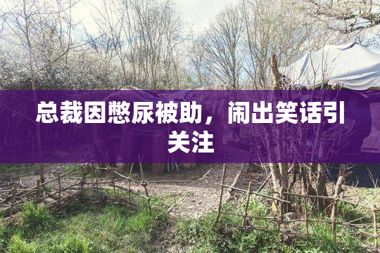 总裁因憋尿被助，闹出笑话引关注